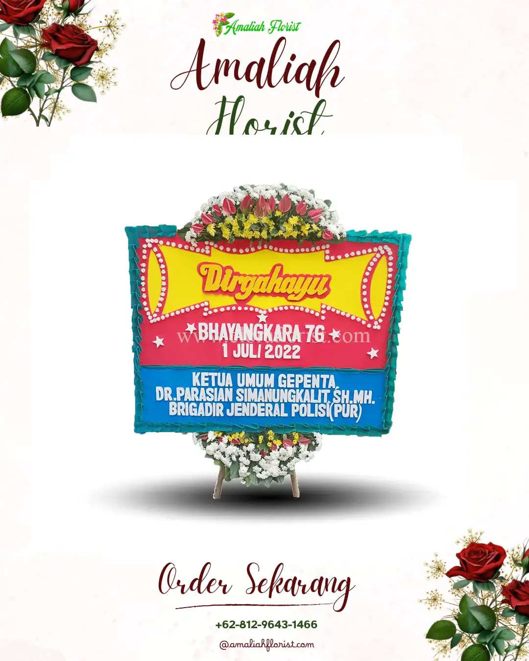 Papan Bunga HUT Ulang Tahun Semarang Barat